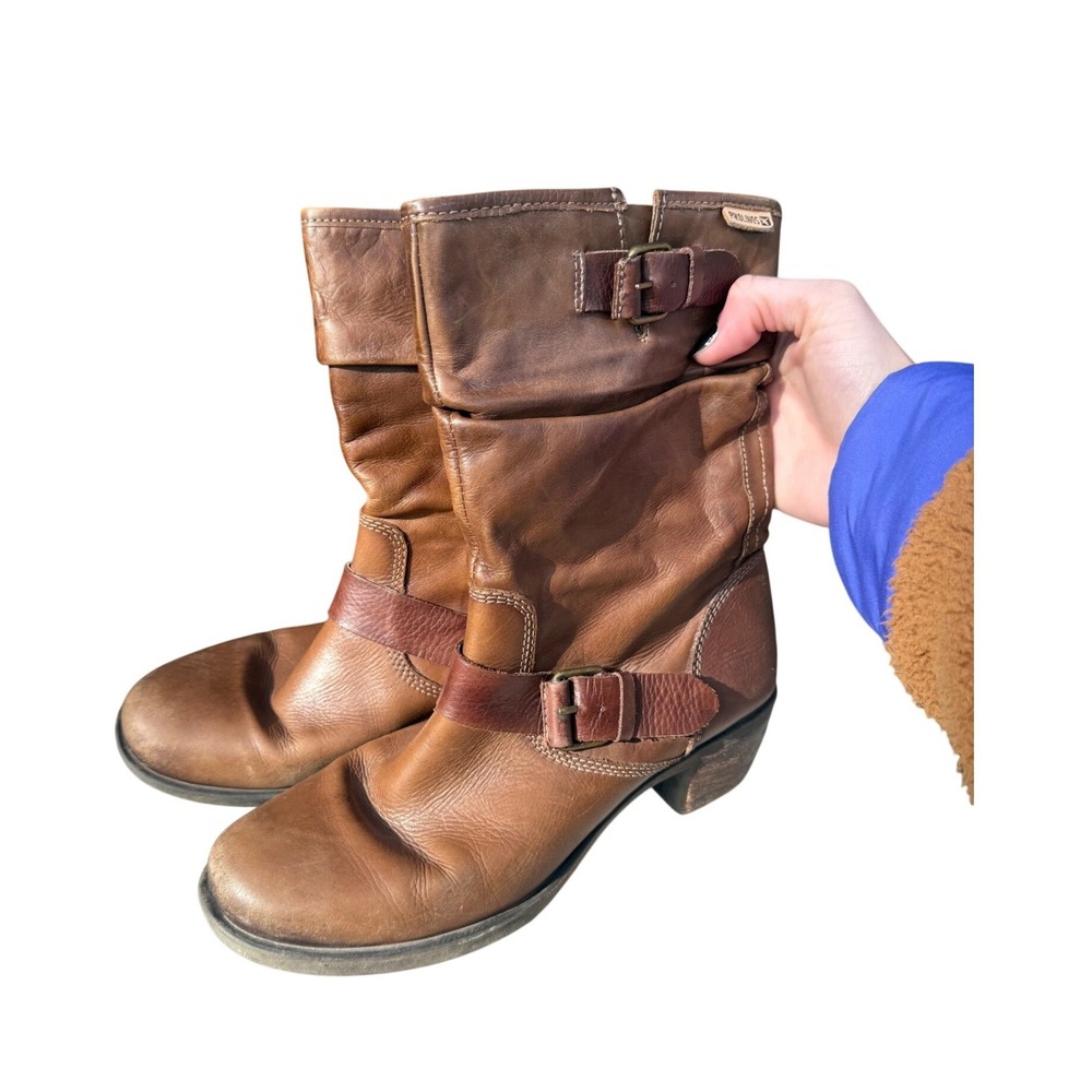 Pikolinos Brown Leather Boots Size 38